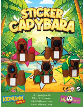 CAPYBARA STICKER 55mm 100...